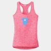 Multi-Color Sublimatable Ladies PosiCharge Electric Heather Racerback Tank Thumbnail