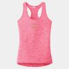 Multi-Color Sublimatable Ladies PosiCharge Electric Heather Racerback Tank Thumbnail