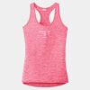 Multi-Color Sublimatable Ladies PosiCharge Electric Heather Racerback Tank Thumbnail