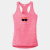 Multi-Color Sublimatable Ladies PosiCharge Electric Heather Racerback Tank Thumbnail