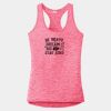 Multi-Color Sublimatable Ladies PosiCharge Electric Heather Racerback Tank Thumbnail