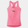 Multi-Color Sublimatable Ladies PosiCharge Electric Heather Racerback Tank Thumbnail