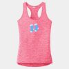 Multi-Color Sublimatable Ladies PosiCharge Electric Heather Racerback Tank Thumbnail