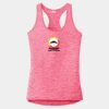 Multi-Color Sublimatable Ladies PosiCharge Electric Heather Racerback Tank Thumbnail