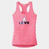 Multi-Color Sublimatable Ladies PosiCharge Electric Heather Racerback Tank Thumbnail