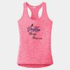 Multi-Color Sublimatable Ladies PosiCharge Electric Heather Racerback Tank Thumbnail