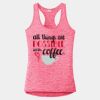 Multi-Color Sublimatable Ladies PosiCharge Electric Heather Racerback Tank Thumbnail