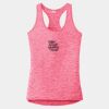 Multi-Color Sublimatable Ladies PosiCharge Electric Heather Racerback Tank Thumbnail