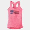 Multi-Color Sublimatable Ladies PosiCharge Electric Heather Racerback Tank Thumbnail