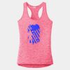 Multi-Color Sublimatable Ladies PosiCharge Electric Heather Racerback Tank Thumbnail