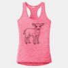 Multi-Color Sublimatable Ladies PosiCharge Electric Heather Racerback Tank Thumbnail