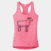 Multi-Color Sublimatable Ladies PosiCharge Electric Heather Racerback Tank Thumbnail