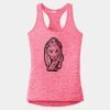Multi-Color Sublimatable Ladies PosiCharge Electric Heather Racerback Tank Thumbnail