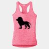 Multi-Color Sublimatable Ladies PosiCharge Electric Heather Racerback Tank Thumbnail