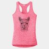 Multi-Color Sublimatable Ladies PosiCharge Electric Heather Racerback Tank Thumbnail
