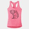 Multi-Color Sublimatable Ladies PosiCharge Electric Heather Racerback Tank Thumbnail