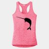 Multi-Color Sublimatable Ladies PosiCharge Electric Heather Racerback Tank Thumbnail