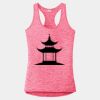 Multi-Color Sublimatable Ladies PosiCharge Electric Heather Racerback Tank Thumbnail