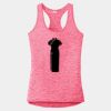Multi-Color Sublimatable Ladies PosiCharge Electric Heather Racerback Tank Thumbnail
