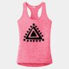 Multi-Color Sublimatable Ladies PosiCharge Electric Heather Racerback Tank Thumbnail