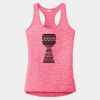 Multi-Color Sublimatable Ladies PosiCharge Electric Heather Racerback Tank Thumbnail