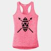 Multi-Color Sublimatable Ladies PosiCharge Electric Heather Racerback Tank Thumbnail