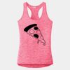 Multi-Color Sublimatable Ladies PosiCharge Electric Heather Racerback Tank Thumbnail