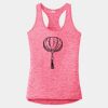 Multi-Color Sublimatable Ladies PosiCharge Electric Heather Racerback Tank Thumbnail